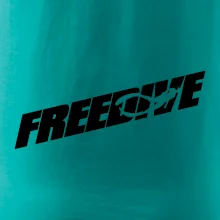 Freedive - nápis s potápěčem