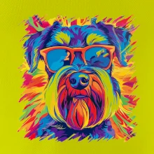 Knírač barevný styl 70s