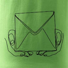 Obálka pošták jedním tahem