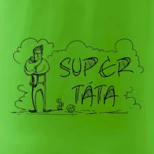 Kreslený nápis super táta