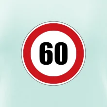 Dopravní značka - omezení rychlosti 60
