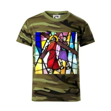 Vitráž - Ježíš a kříž