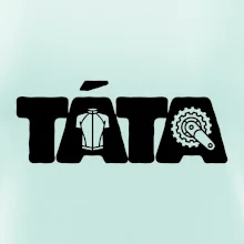 Táta nápis - cyklista