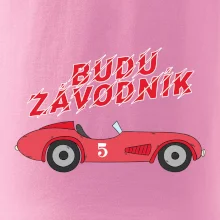Budu závodník červené staré auto