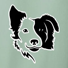 Border kólie obrys hlavy