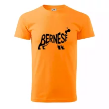 Bernese Mountain Dog nápis v těle