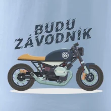Budu závodník  modrý cafe racer