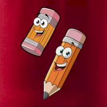 Parové triko - Tužka a guma