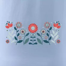 Folklor - květiny v řadě