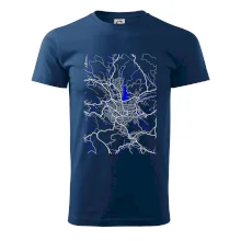 Jablonec nad Nisou - Mapa s vodními toky