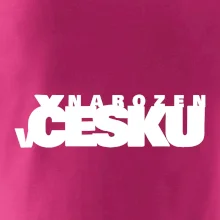 Nápis - Narozen v Česku