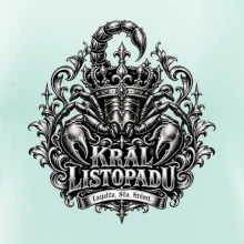 Král listopadu královský štír a koruna
