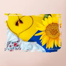 Ukrajina slunečnice a kroj