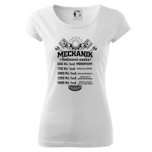 Mechanik - hodinová sazba