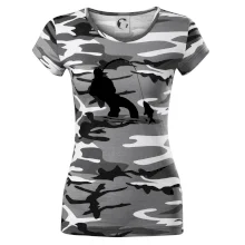 Rybář tahající rybu