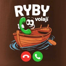 Karikatura ryby volají