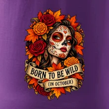 Born to be wild podzimní květinová lebka