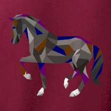 Kůň geometrie barevný
