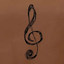 Houslový klíč kreslený