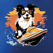 Border Kolie na vodním skútru