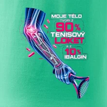 Moje tělo tvoří z 90 % tenisový loket
