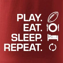 Play Eat Sleep Repeat americký fotbal