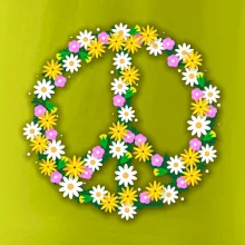 Peace symbol kopretiny