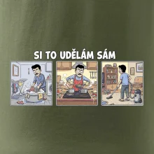 Si to udělám sám - muž s knírkem