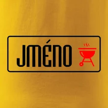 Zástěra na grilování s vlastním jménem Zástěra na grilování s vlastním jménem