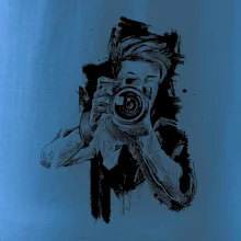 Fotograf kreslený tužkou