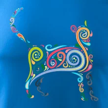 Kočka barevné křivky