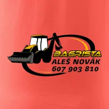 Bagrista v kruhu - vlastní nápis