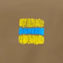 Turistická Cyklo značka - žluto modrá