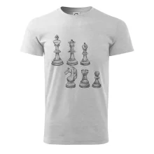 Šachové figurky kreslené