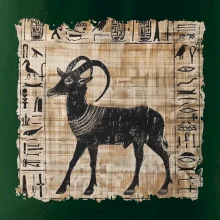 Egyptské hieroglyfy koza