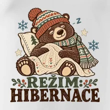 Rodinná vánoční trička - Režim hibernace zimní medvěd táta