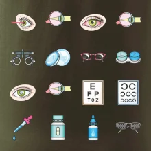 Oční lékař ikony
