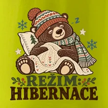 Rodinná vánoční trička - Režim hibernace zimní medvěd táta
