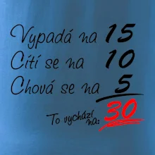 Vypadá, cítí se, chová se - 30 let