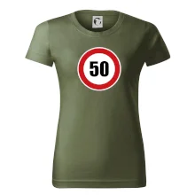 Dopravní značka - omezení rychlosti 50