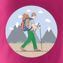 Barevný párový motiv na hory