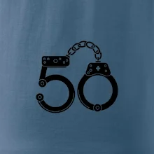 Narozeninové tričko pro policajta - pouta 50