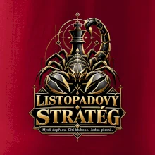Listopadový stratég se štírem a šachovým králem
