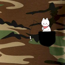 Kočka s rybou v kapse