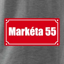 Jméno a věk - uliční cedule - červená