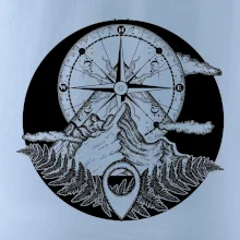 Cestování - hory kompas