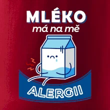 Mléko má na mě alergii