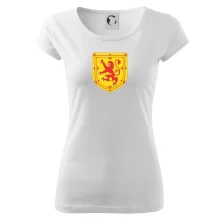 Skotský lev na hrudi