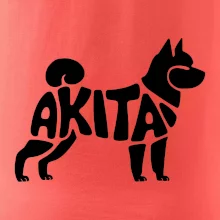Akita Inu - Nápis v těle