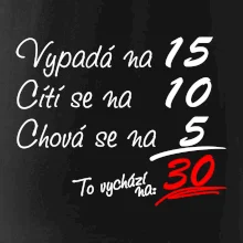 Vypadá, cítí se, chová se - 30 let